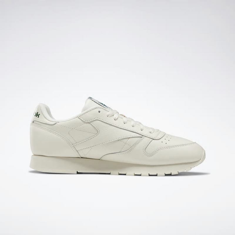 Tenisi Reebok Classic Leather Barbati Albi/Verzi Romania EY6733DJ